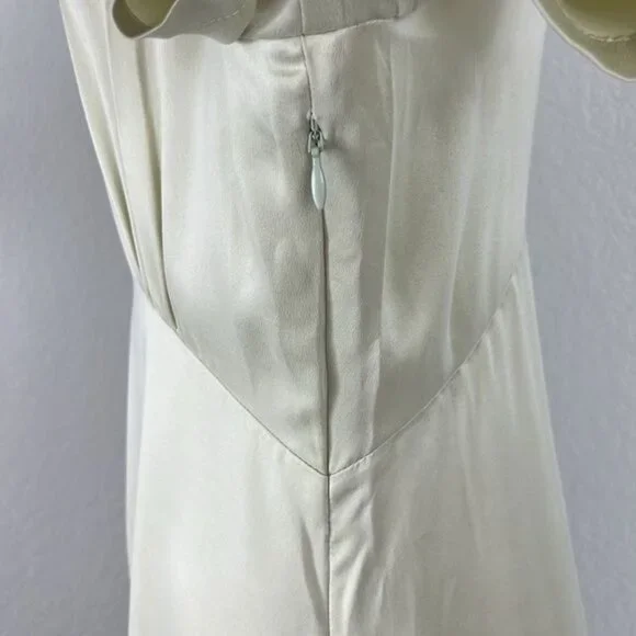 J Crew X Eveliina Vintage Limited Edition Helmi Silk Button Mint Dress - Picture 8 of 15